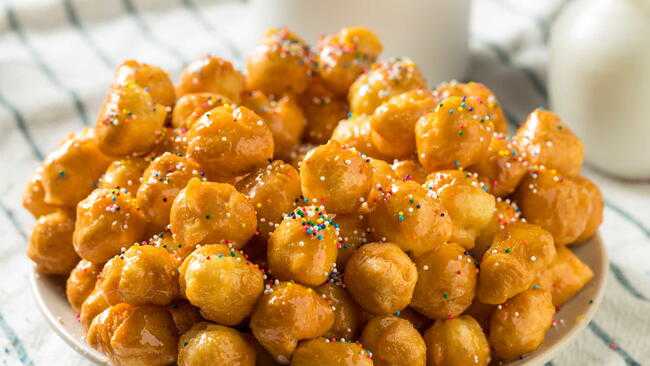 Baked Honey Balls (Italian Struffoli)